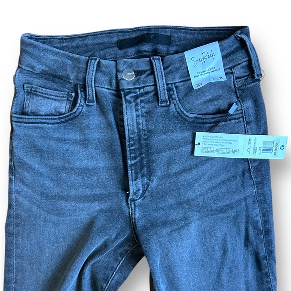 Joe's Hi Rise Honey Snapback bootcut jeans Caligo black size XS new with tags - Picture 8 of 13